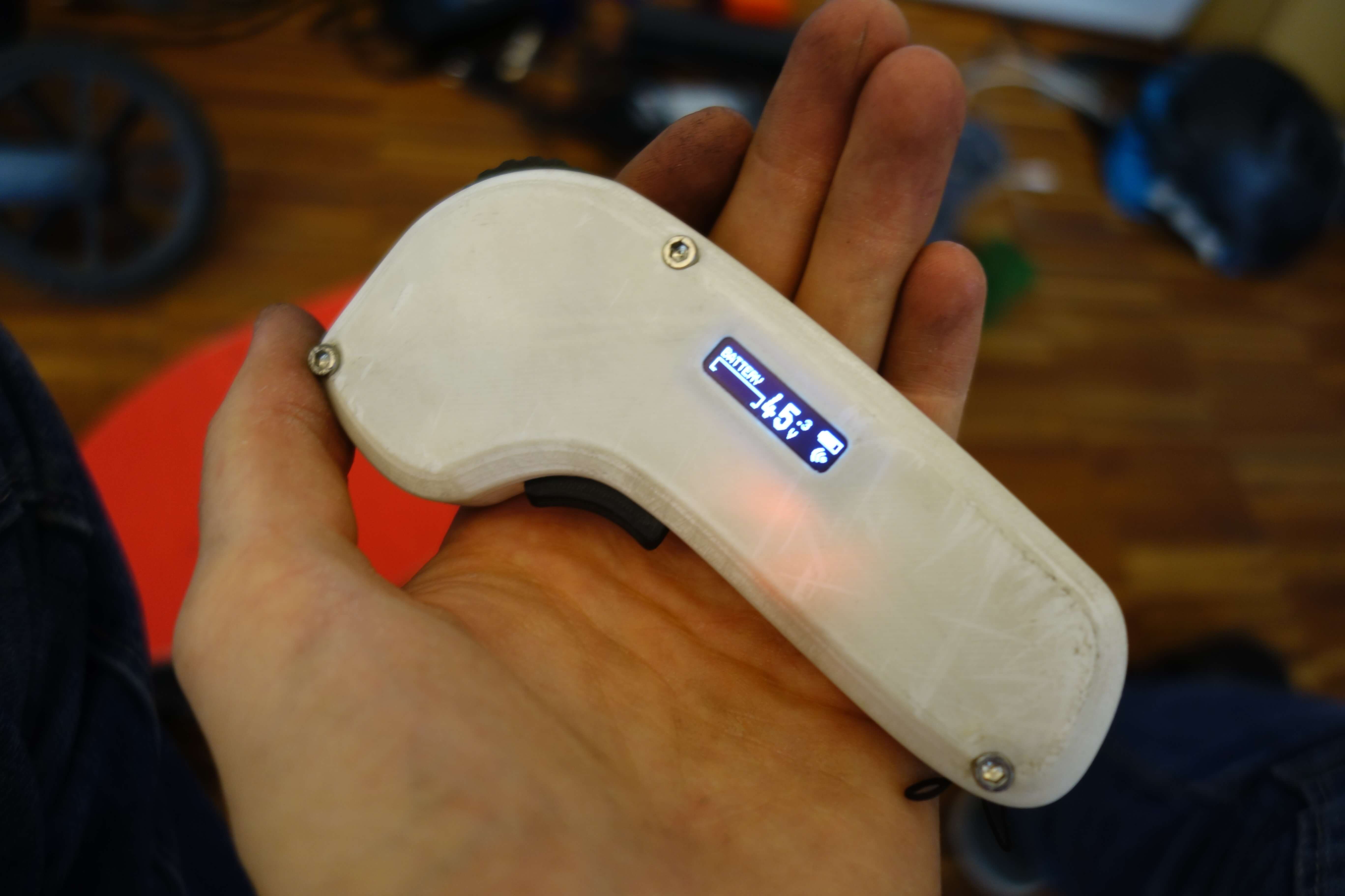 Firefly electric skateboard remote with custom firmware